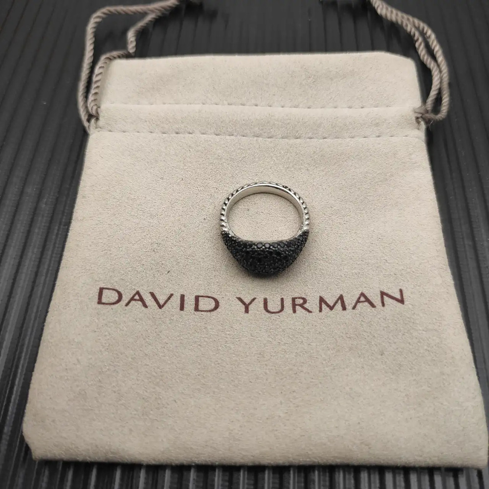 David Yurman Black Diamond Ring with New York Lights